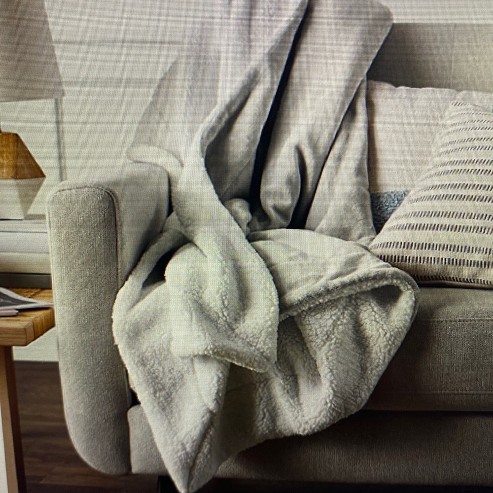 🆕 Amazon Basics Soft Micromink Sherpa Blanket/Throw